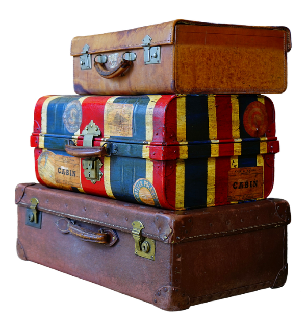Luggage, Stack, Old, Antique, Old Suitcase, Travel